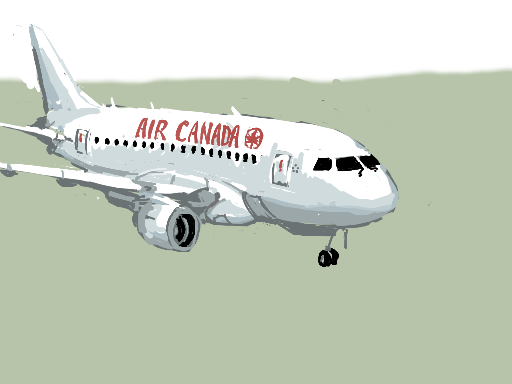 Air Canada airplane by Danny Poloskei